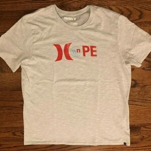 Hurley Hope Wylder Nation Foundation Gray T-Shirt Men's XL EUC